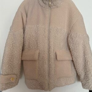 Chic Tan Teddy Jacket